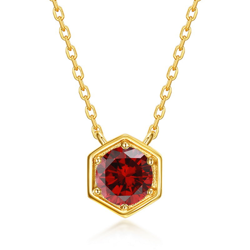 Twelve Birthstone Necklace Gold-plated Necklace