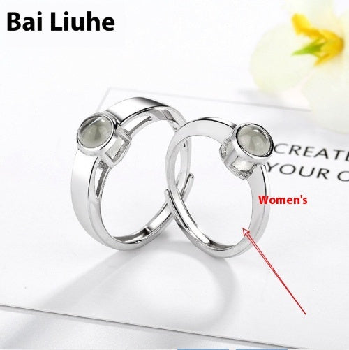 S925 Silver Couple Ring Couple Rings