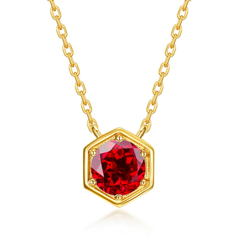 Twelve Birthstone Necklace Gold-plated Necklace