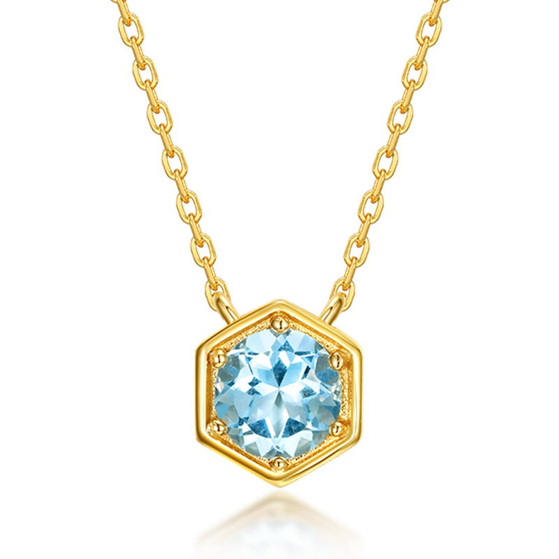 Twelve Birthstone Necklace Gold-plated Necklace