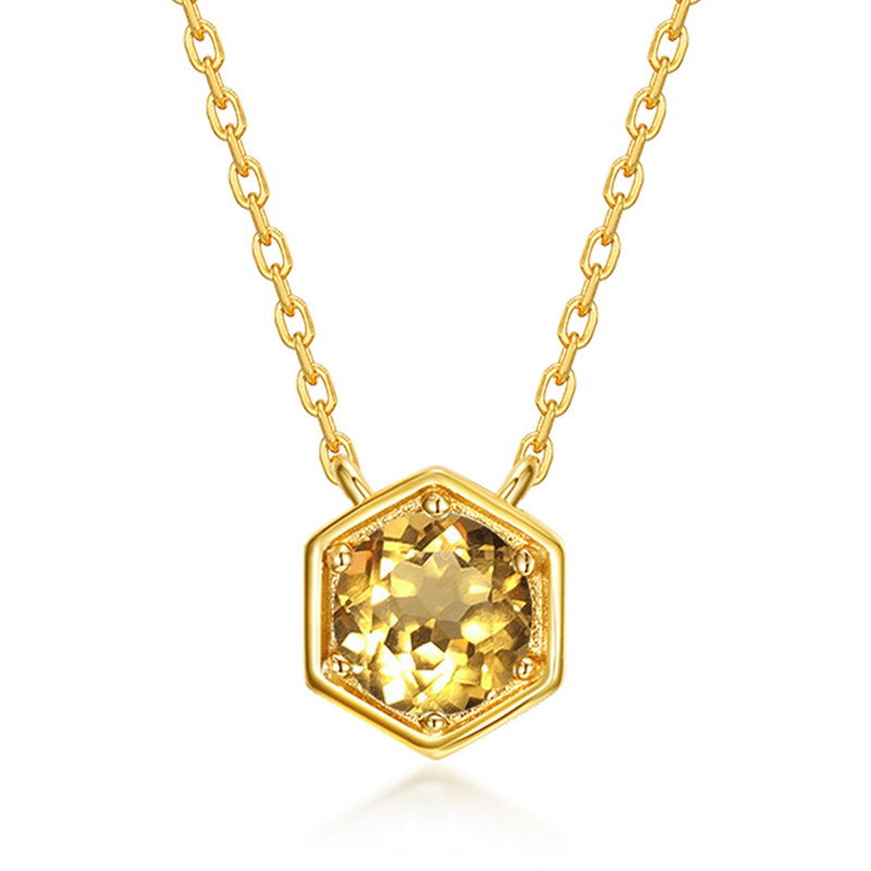 Twelve Birthstone Necklace Gold-plated Necklace