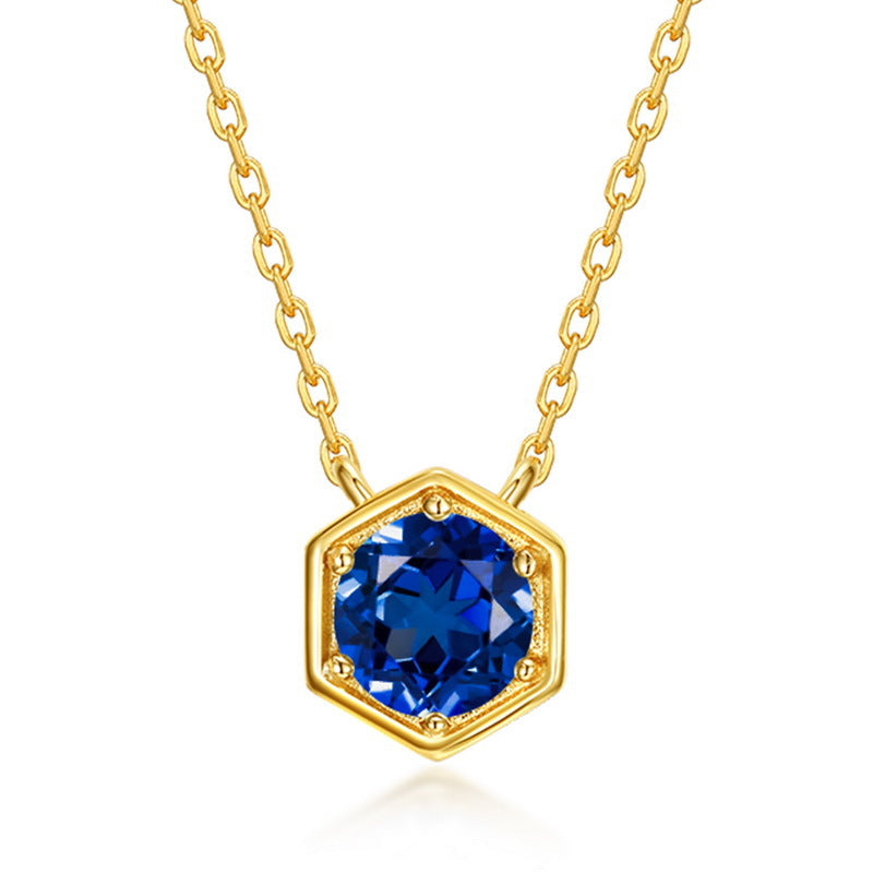 Twelve Birthstone Necklace Gold-plated Necklace