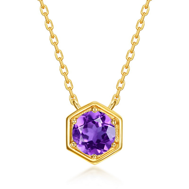 Twelve Birthstone Necklace Gold-plated Necklace