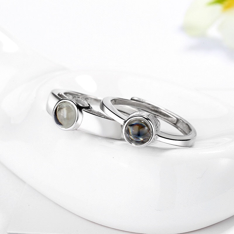S925 Silver Couple Ring Couple Rings