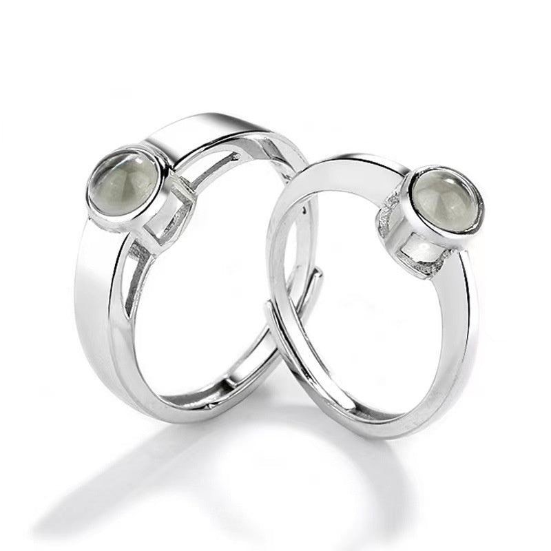 S925 Silver Couple Ring Couple Rings