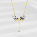 Cute necklace zircon necklace