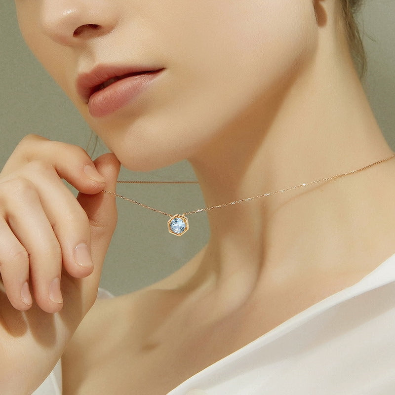 Twelve Birthstone Necklace Gold-plated Necklace